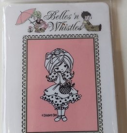 Belles 'n Whistless stamps Belles 'n Wisstles mounted Rubberstamp Lil'Miss Poppy B09