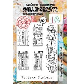 Aall& Create AALL & Create Stamp Tickets AALL-TP-757 7,3x10,25cm