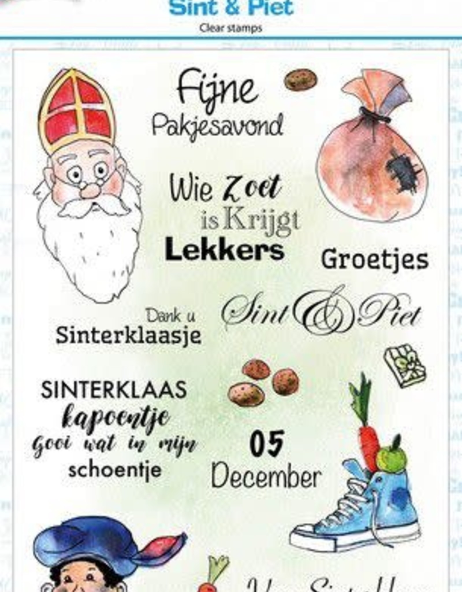 Joy Craft Joy! Crafts Clearstamp A6 - Sint & Piet (NL)