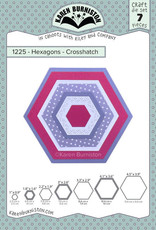 Karen Burniston Karen Burniston Hexagons Crosshatch 1225