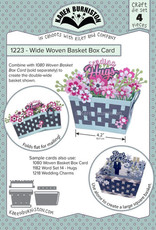 Karen Burniston Karen Burniston Wide Woven Basket  Box card 1223