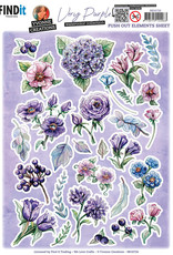 Yvonne Creations 3D Push Out - Yvonne Creations - Very Purple - Small Elements B  SB10726