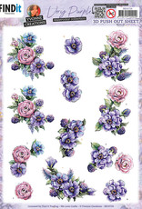 Yvonne Creations 3D Push Out - Yvonne Creations - Very Purple - Blackberries  SB10724