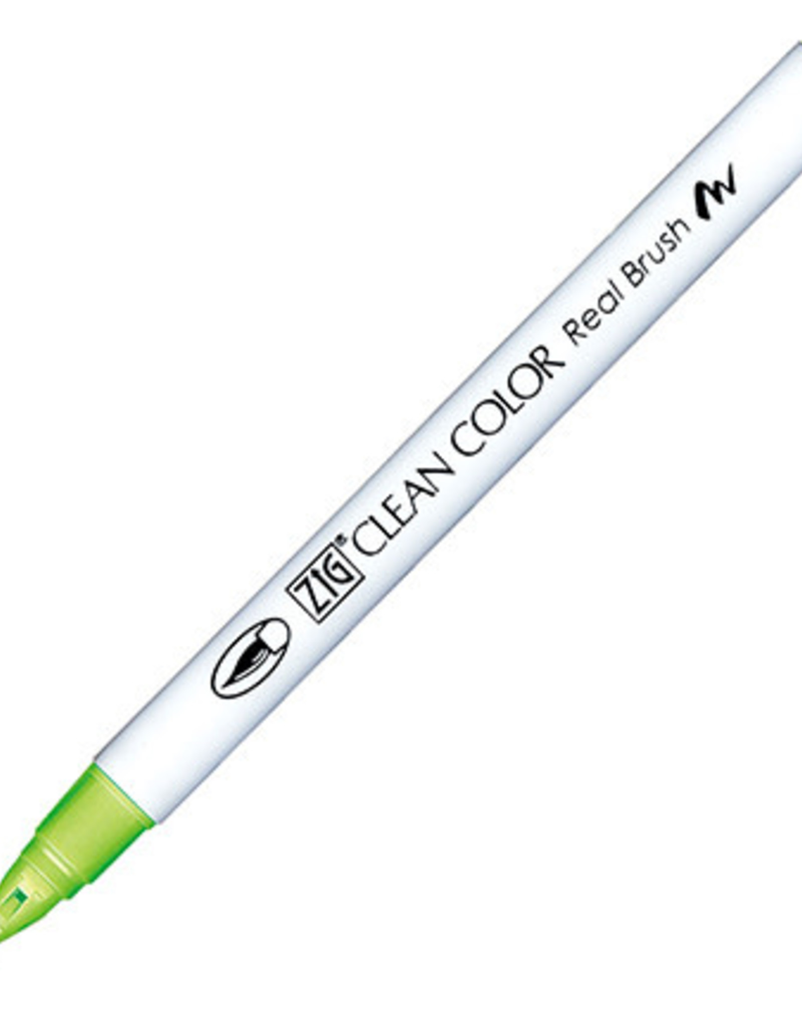 Zig Zig Clean Color real Brush Lime  Green 409