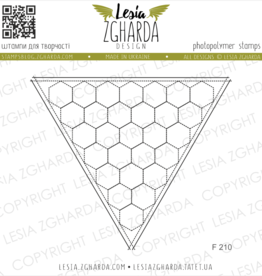 Lesia Zgharda Lesia Zgharda Design Stamp Honeycombs in a triangle F210