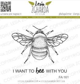 Lesia Zgharda Lesia Zgharda Stamp Set "Bee and sentiment "I want to bee with you" FA161