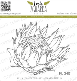 Lesia Zgharda Lesia Zgharda Design Stamp Protea flower  FL340