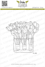 Lesia Zgharda Lesia Zgharda Design  Stamp Three tulip bouquets  FL242
