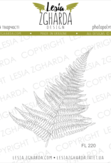 Lesia Zgharda Lesia Zgharda Design  Stamp Fern (outline) FL220