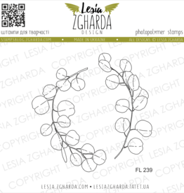 Lesia Zgharda Lesia Zgharda Design  Stamp Set Eucalyptus branches FL239