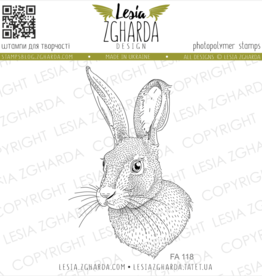 Lesia Zgharda Lesia Zgharda Design   Stamp Bunny FA118