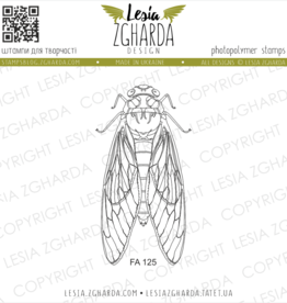 Lesia Zgharda Lesia Zgharda Design Stamp Cicada FA125