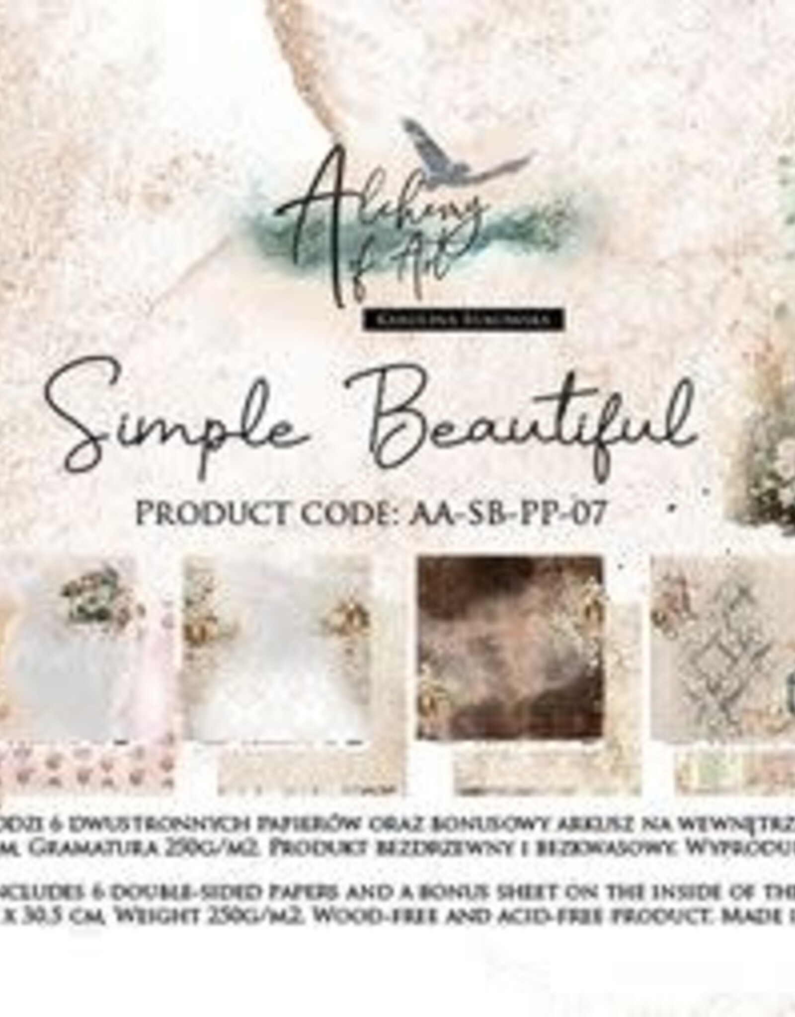 Art Alchemy Art Alchemy - Simple Beautyful - 12x12 Inch Paper Collection Set