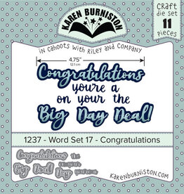 Karen Burniston Karen Burniston word set 17  Congratulations  1237