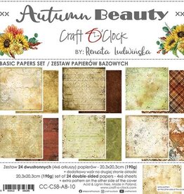 Craft O'Clock Craft O'Clock  Autumn Beauty  basic paper set  20.3 x 20.3