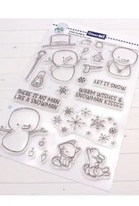 Impronte D'Autore Impronte D'Autore Snowmen friends clearstamps