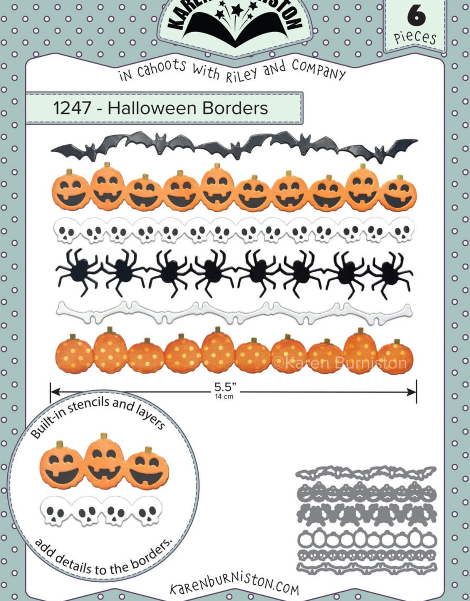 Karen Burniston PREORDER  Karen Burniston Halloween  Borders   1247