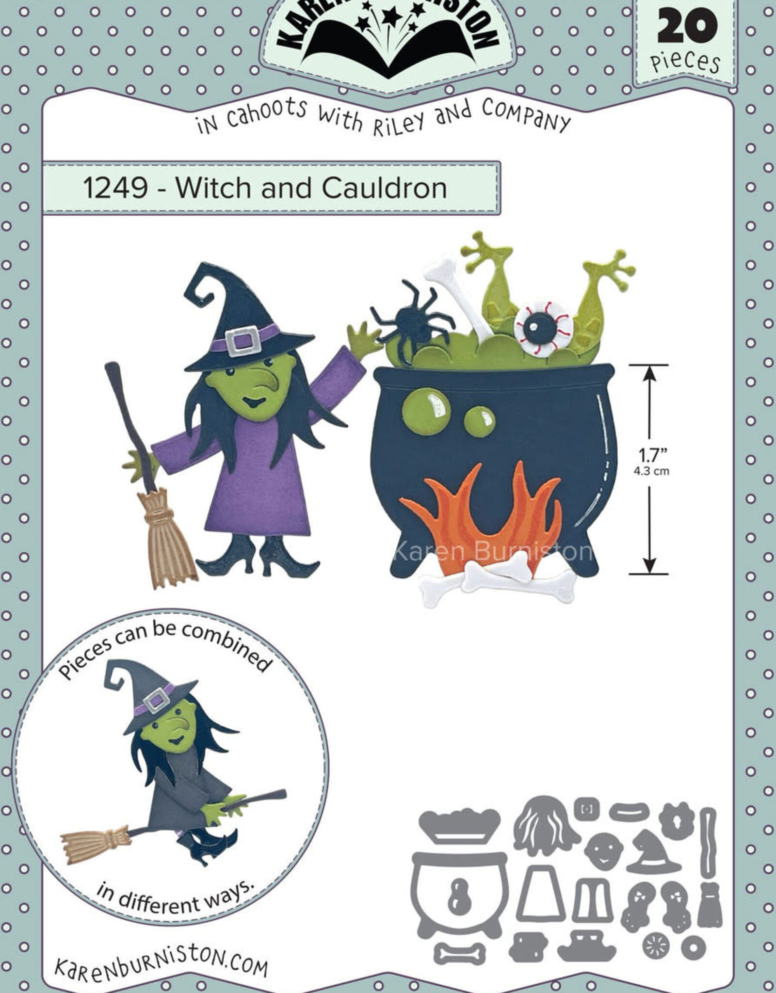 Karen Burniston Karen Burniston Witch and Cauldron 1249