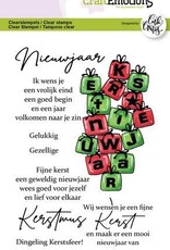 Craft Emotions CraftEmotions clearstamps A6 - Tekst Kerstmis - nieuwjaar (NL) Carla Creaties