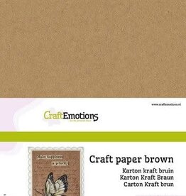 Craft Emotions CraftEmotions karton kraft bruin 10 vel A4 300GR