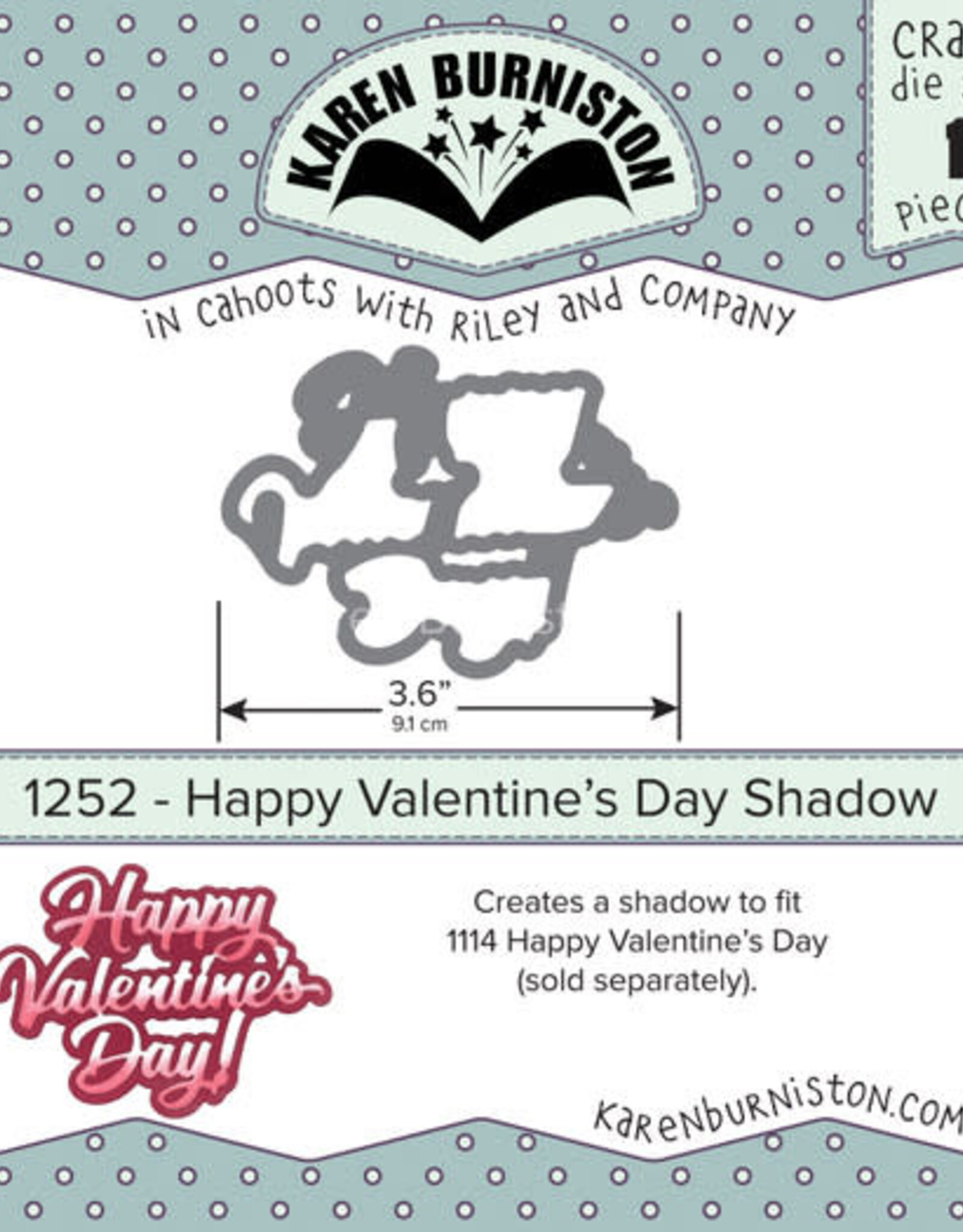 Karen Burniston PREORDER Karen Burniston Happy Valentine's Day Shadow  1252