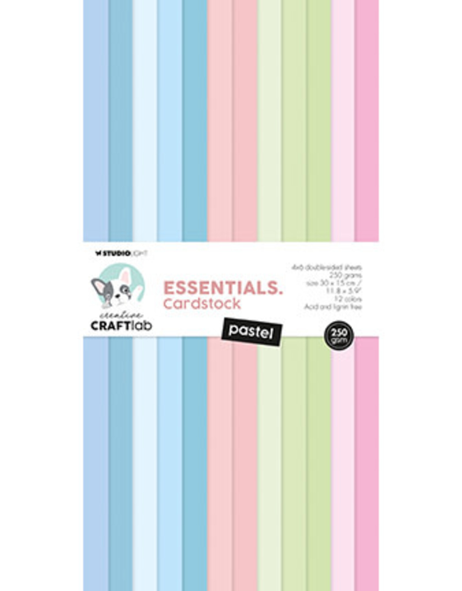 Studio Light Studio Light Paper pad Pastel 250gsm Essentials nr.127 CCL-ES-PP127 300x150x9mm