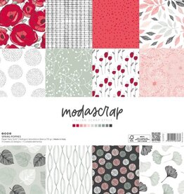 Modascrap Modascrap  paperpack Spring Poppies  12 x12
