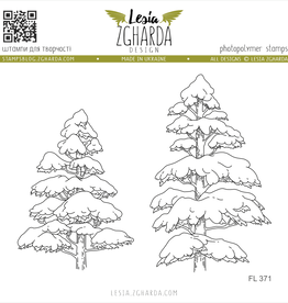 Lesia Zgharda Lesia Zgharda Design Stamp Set "Winter Trees (Large)"  FL371