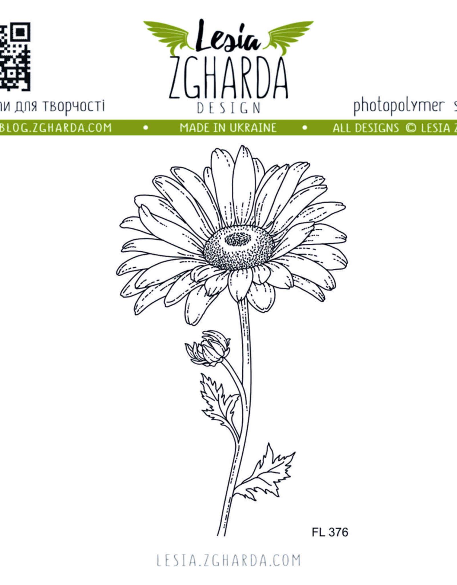 Lesia Zgharda Lesia Zgharda Design Stamp "Beautiful Chamomile" FL376