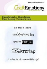 Craft Emotions CraftEmotions clearstamps 6x7cm - In mijn hart -tekst NL