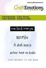 Craft Emotions CraftEmotions clearstamps 6x7cm - Een lach voor jou -tekst NL