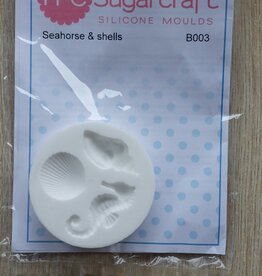 FPC sugarcraft Siliconen mal  Seahorse & Shells B003