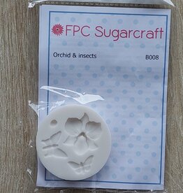 FPC sugarcraft Siliconen mal  Orchid & insects  B008