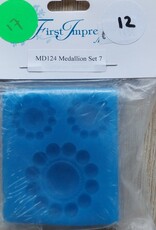 First Impressions Molds Siliconen mal  Medallion set 7  MD124   12