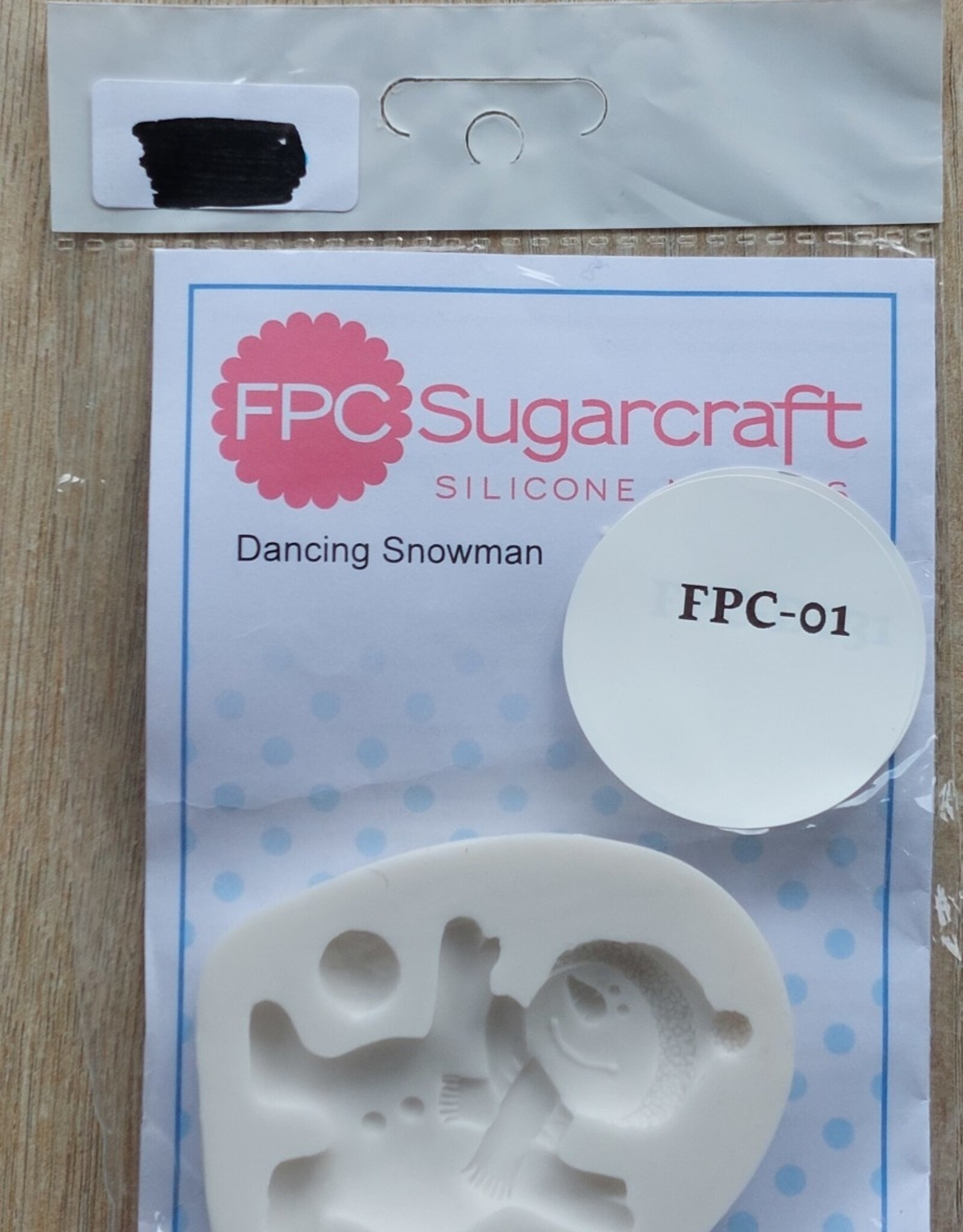 FPC sugarcraft Siliconen mal Dancing Snowman  D031  FPC01