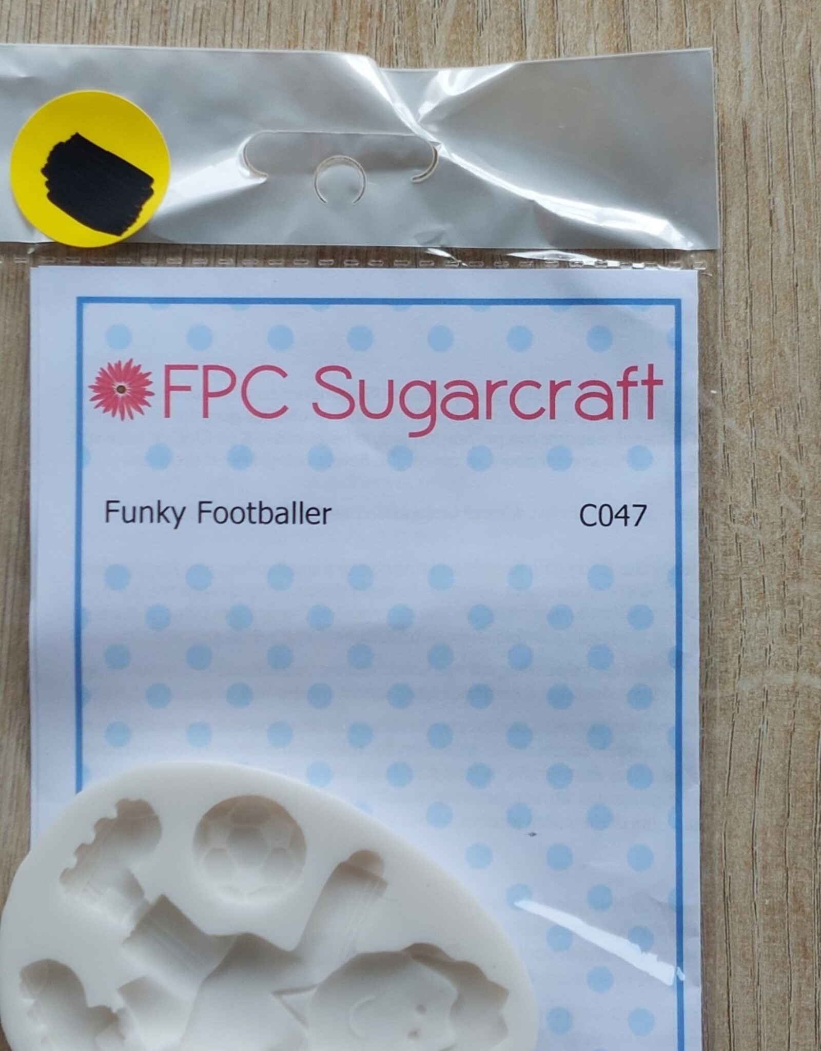 FPC sugarcraft Siliconen mal Funky Footballer  C047