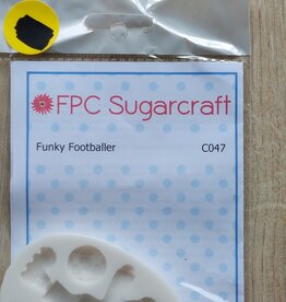 FPC sugarcraft Siliconen mal Funky Footballer  C047
