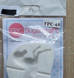 FPC sugarcraft Siliconen mal   Carousel Horse C181