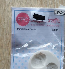 FPC sugarcraft Siliconen mal Mini Santa Faces D013