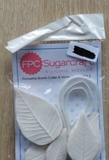FPC sugarcraft Siliconen mal  Poinsettia Bracts Cutter & Veiner Set  V012