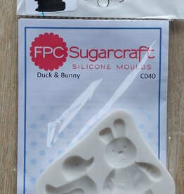 FPC sugarcraft Siliconen mal  Duck & Bunny  C040