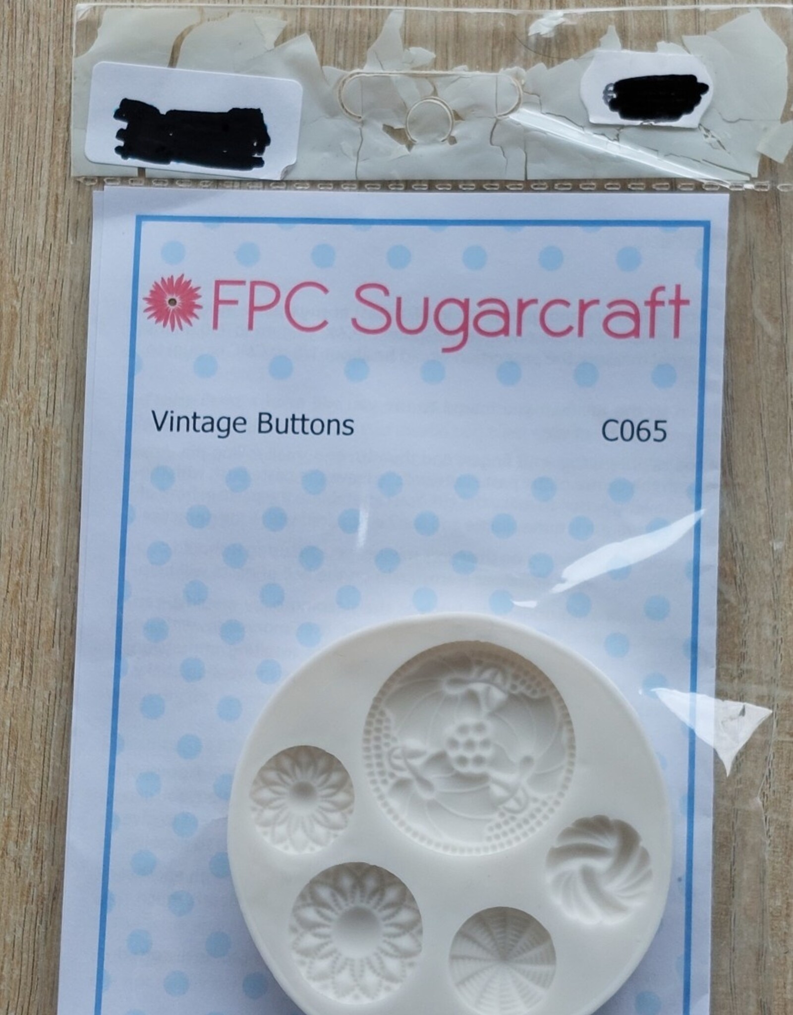 FPC sugarcraft Siliconen mal Vintage Buttons  C065