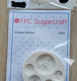 FPC sugarcraft Siliconen mal Vintage Buttons  C065