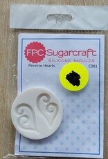 FPC sugarcraft Siliconen mal  Reverse Hearts  C081