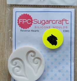 FPC sugarcraft Siliconen mal  Reverse Hearts  C081