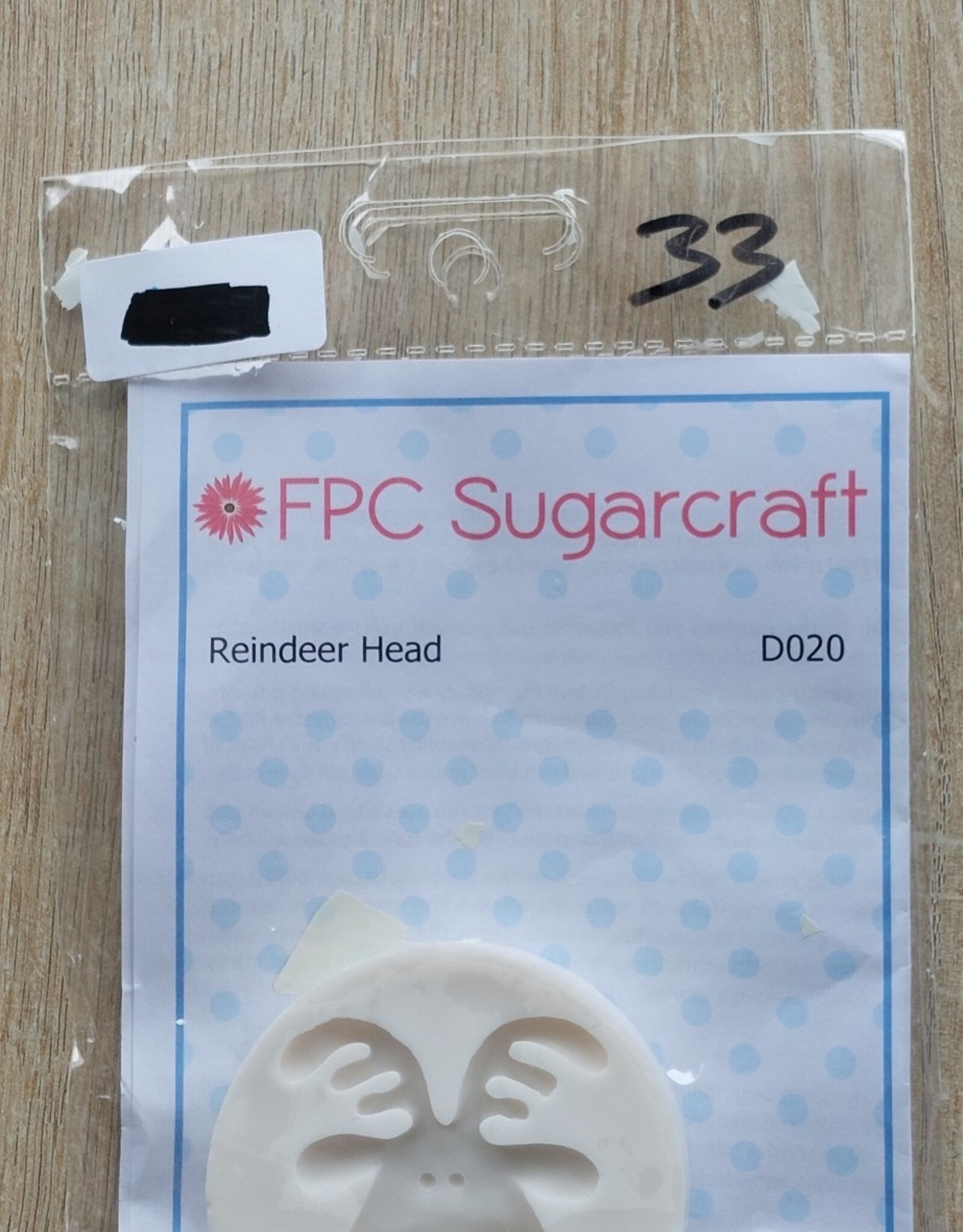FPC sugarcraft Silconen mal  Reindeer Head  D020