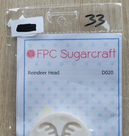FPC sugarcraft Silconen mal  Reindeer Head  D020