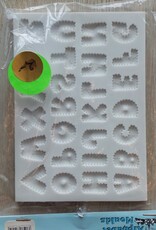 Alphabet moulds Siliconen mal   Alphabet  patchwork Font AM0170
