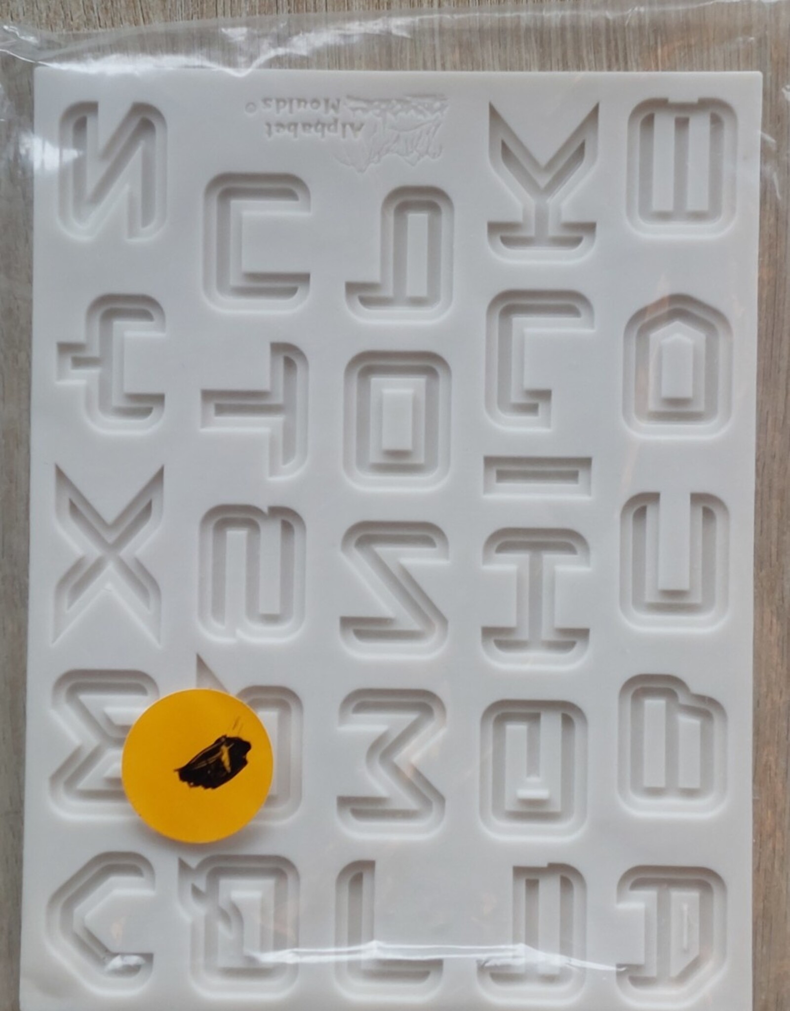 Alphabet moulds Siliconen mal Alphabet Science fiction font  AM0236