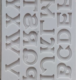 Alphabet moulds Siliconen mal  Alphabet Vintage  font AM0246